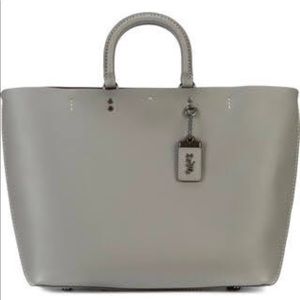 💎Coach Purse Large Gray Tote with alternate handles